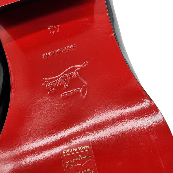 Christian Louboutin Eliviss Oxford Patent Leather Shoes Black EU 43 US 10 $1545 - Picture 7 of 7